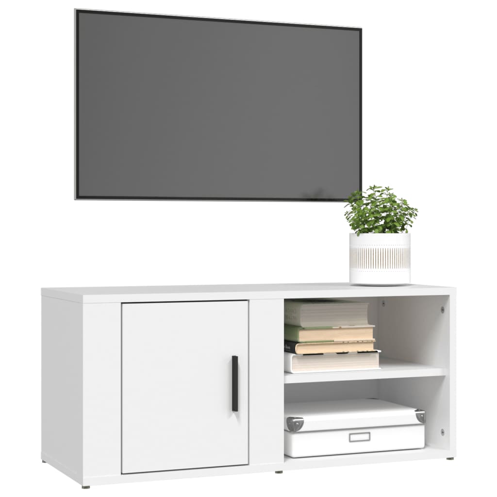 vidaXL TV Cabinet White 80x31,5x36 cm Engineered Wood