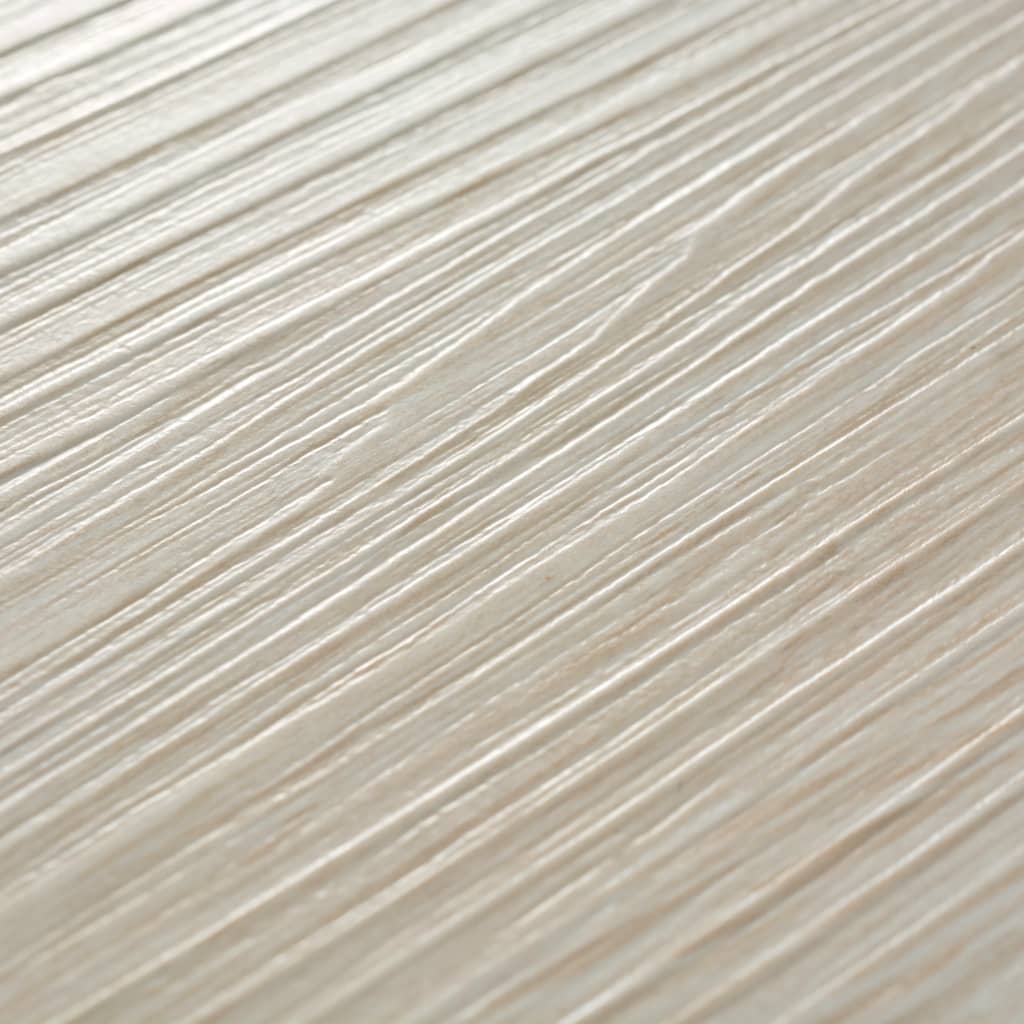 vidaXL Self-adhesive PVC Flooring Planks 5.21 m? 2 mm Oak Classic White