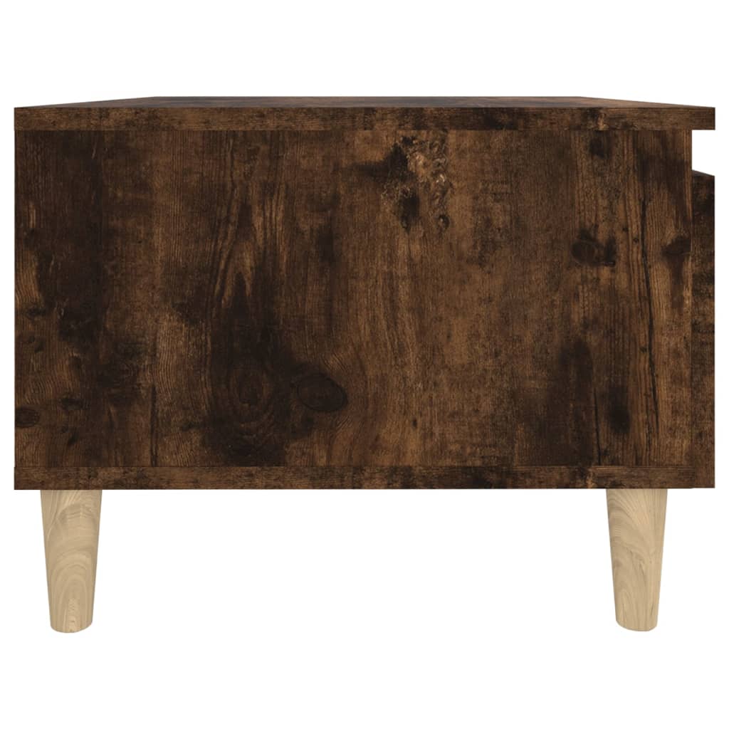 vidaXL Side Table Smoked Oak 50x46x35 cm Engineered Wood