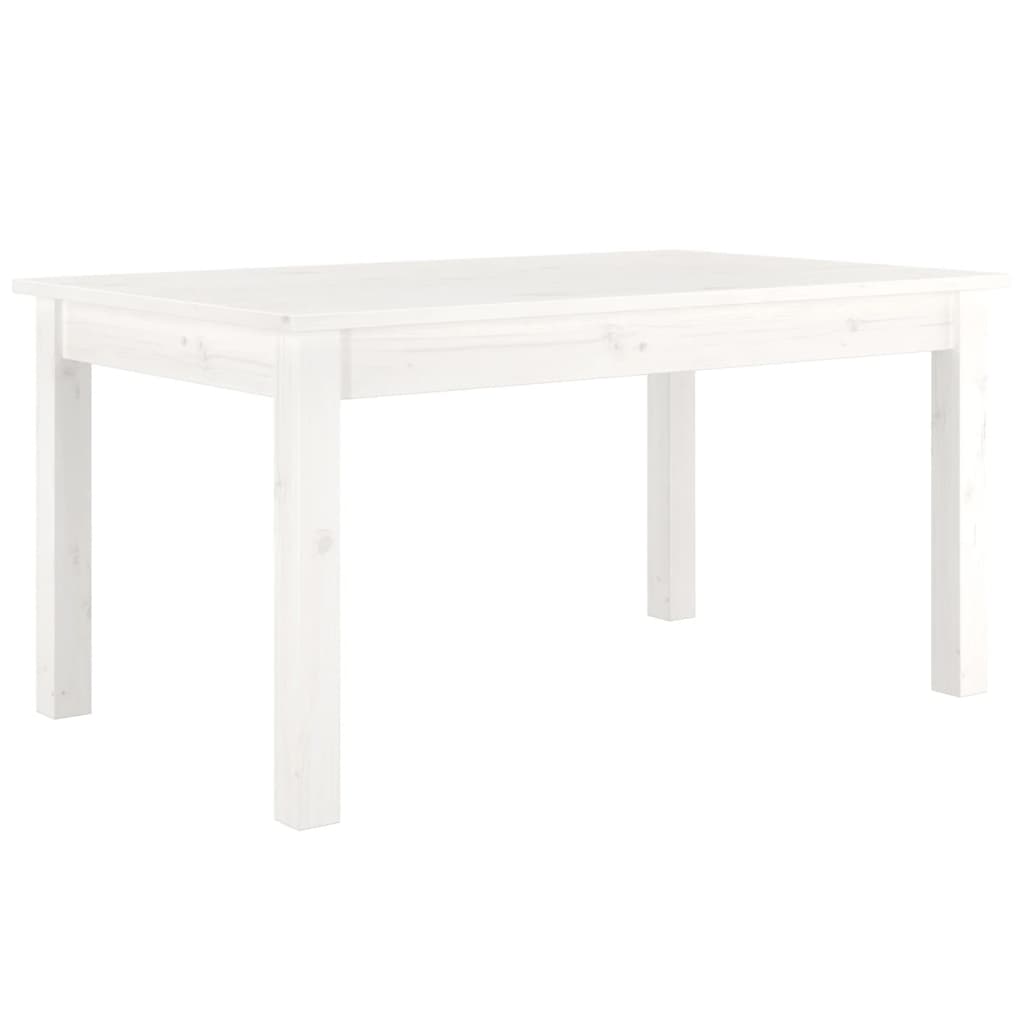 vidaXL Coffee Table White 80x50x40 cm Solid Wood Pine