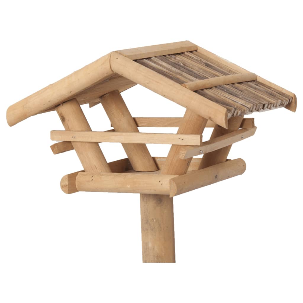 FLAMINGO Bird Table with Stand Lucar 38x28x125 cm Natural