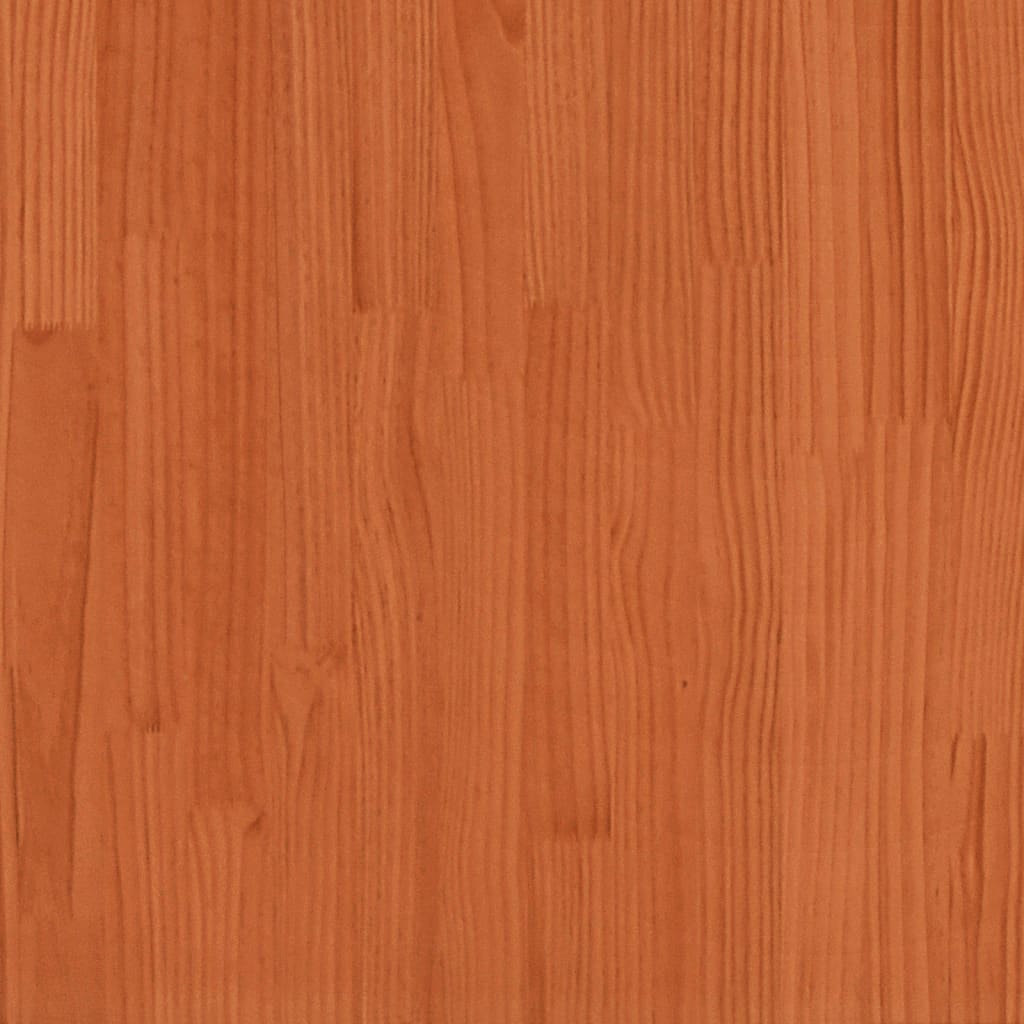 vidaXL Garden Armrest Sofa with Side Table Wax Brown Solid Wood Pine