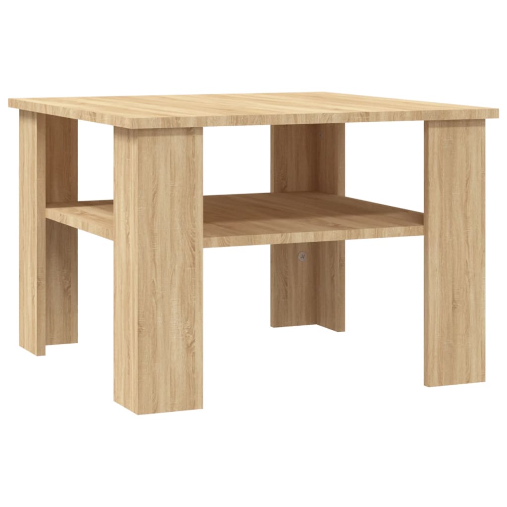 vidaXL Coffee Table Sonoma Oak 60x60x42 cm Engineered Wood
