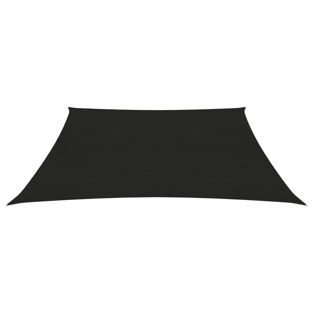 vidaXL Sunshade Sail 160 g/m² Black 4.5x4.5 m HDPE