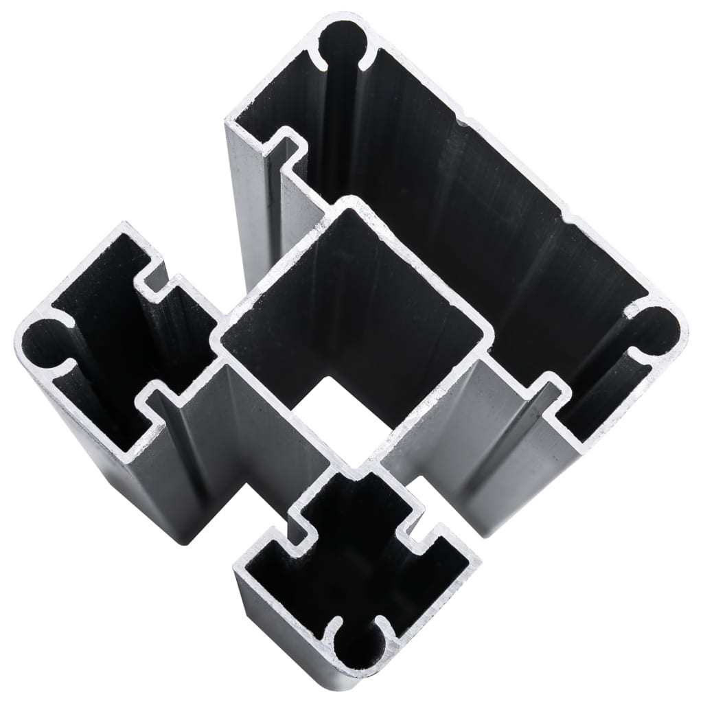 vidaXL Fence Panel Set WPC 699x186 cm Black