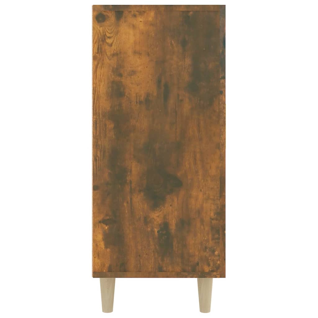 vidaXL Sideboard Smoked Oak 90x34x80 cm Engineered Wood