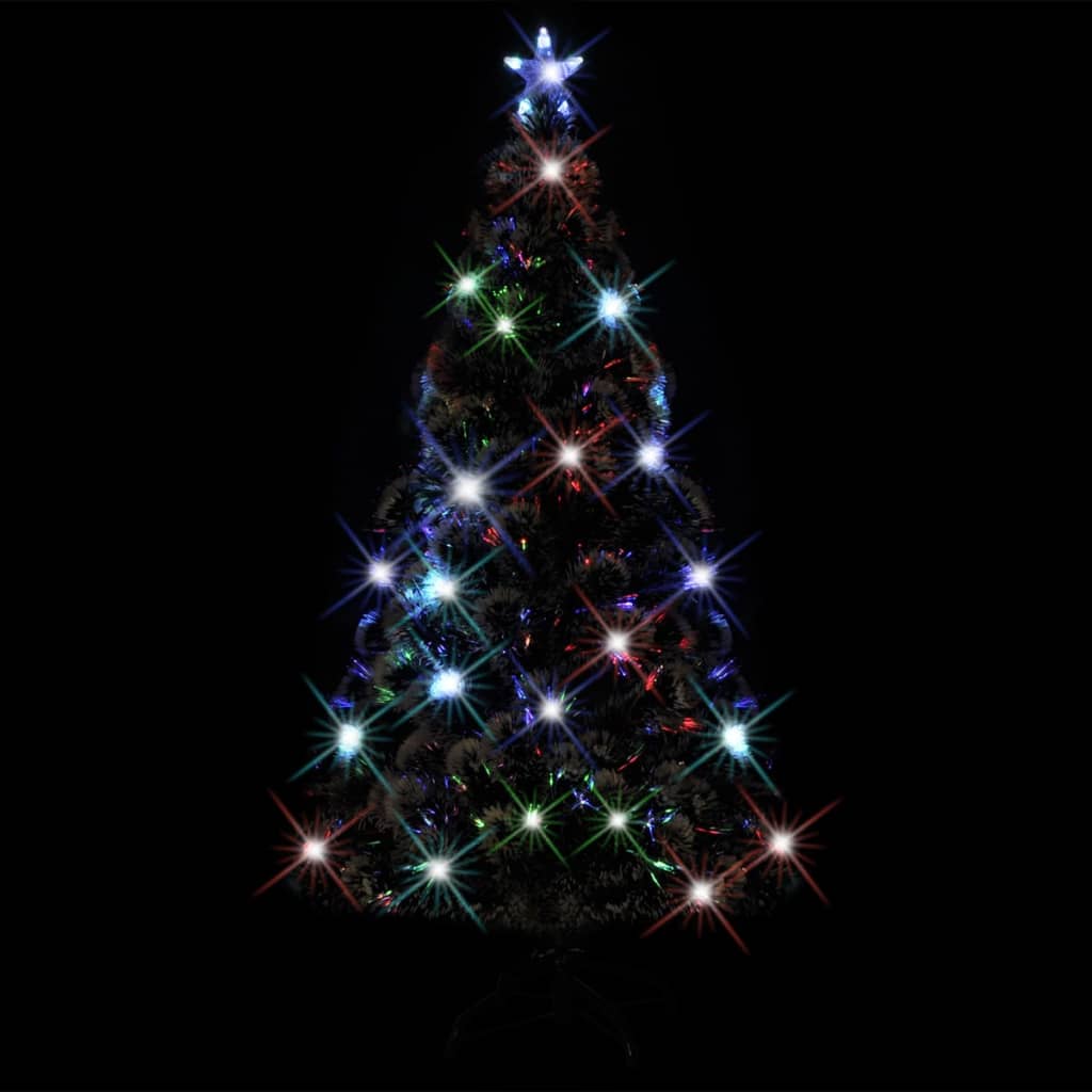 vidaXL Pre-lit Christmas Tree with Stand 180 cm Fibre Optic