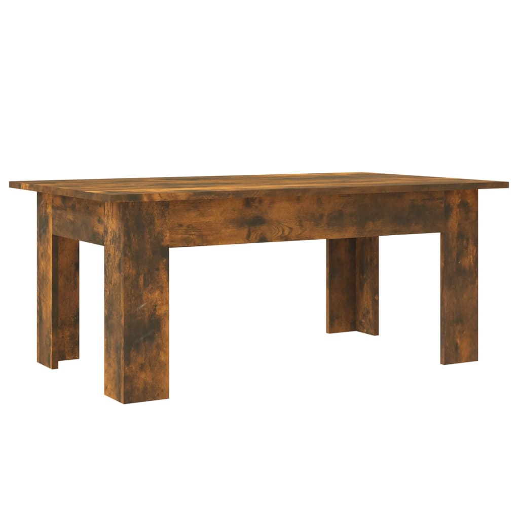 vidaXL Coffee Table Smoked Oak 100x60x42 cm Engineered Wood