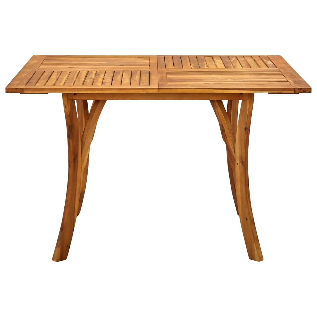 vidaXL Garden Table 120x120x75 cm Solid Acacia Wood