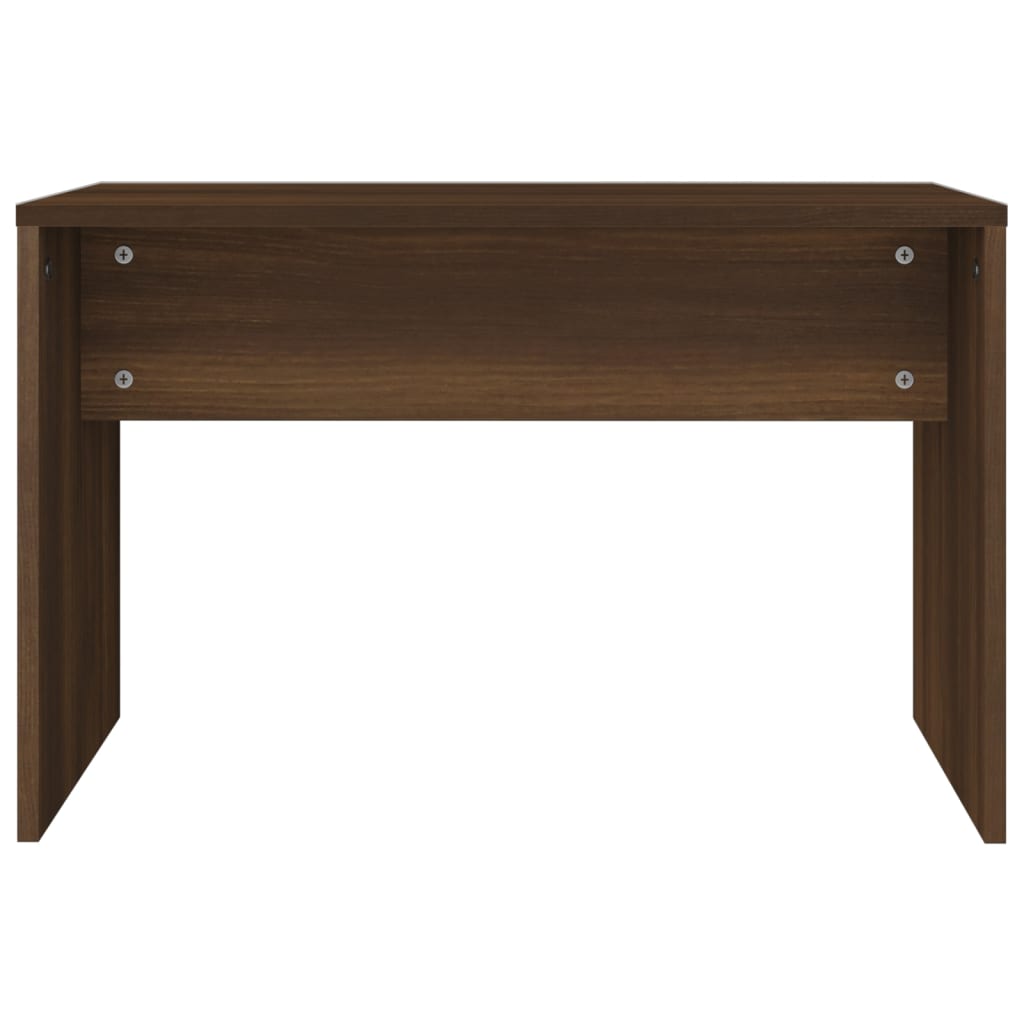 vidaXL Dressing Table Set Brown Oak 86.5x35x136 cm
