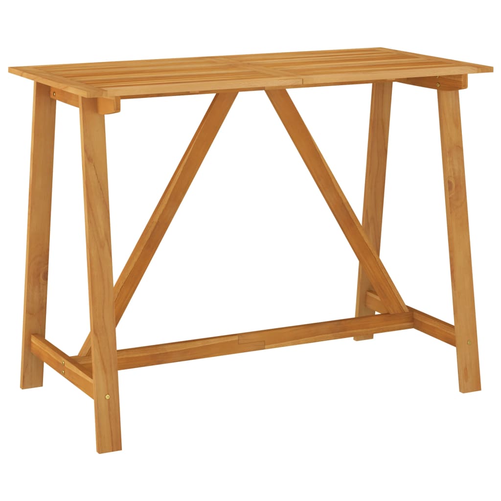 vidaXL Garden Bar Table 140x70x104 cm Solid Acacia Wood