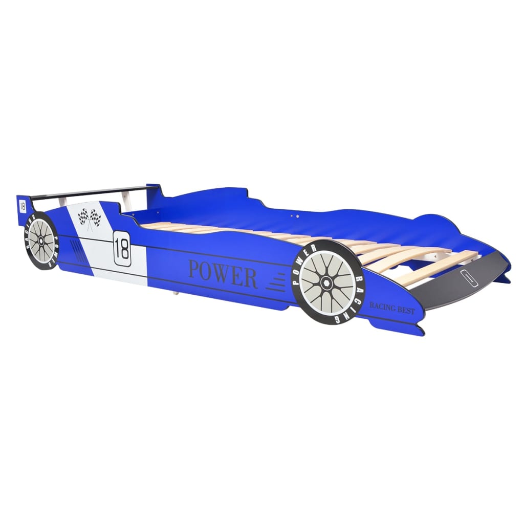 vidaXL Children's Race Car Bed 90x200 cm Blue