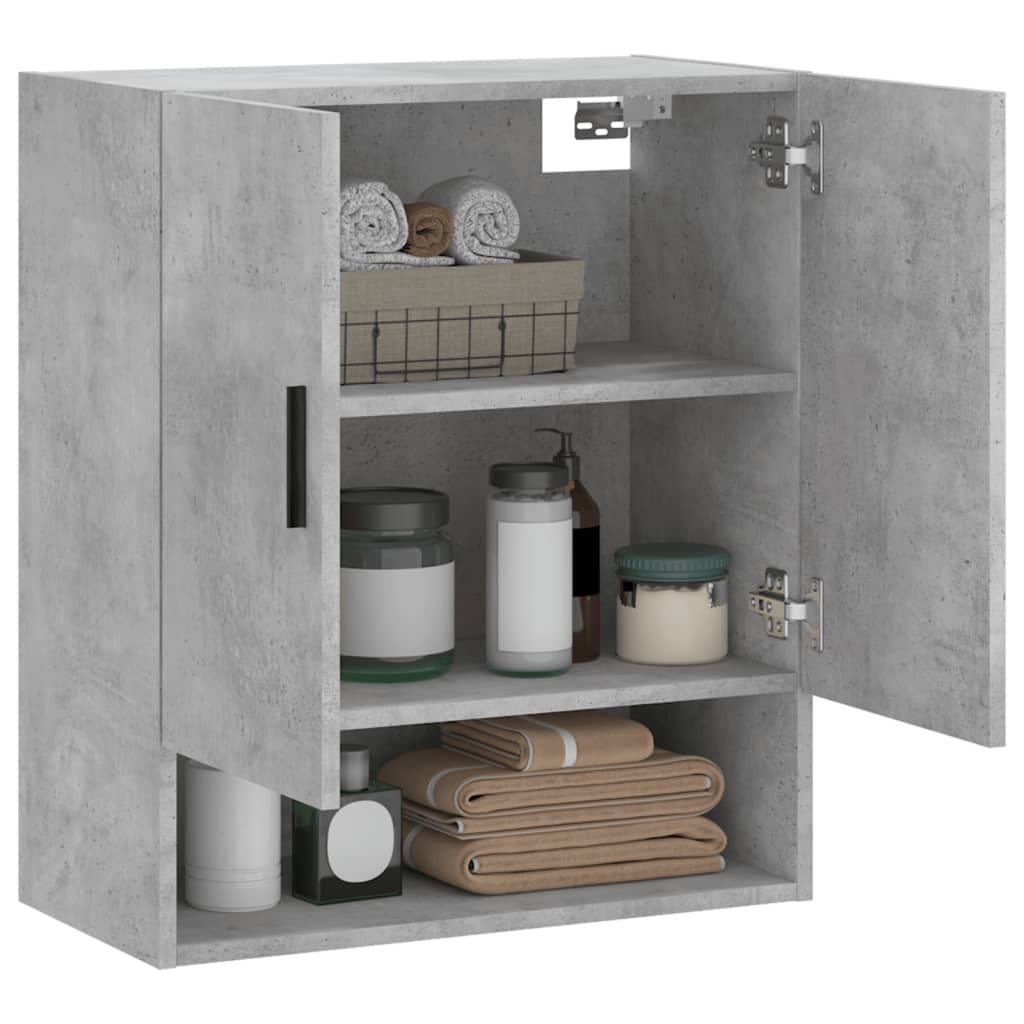 vidaXL Wall Cabinet Concrete Grey 60x31x70 cm Engineered Wood