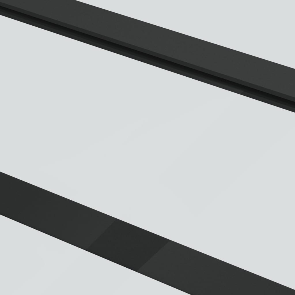 vidaXL Sliding Door ESG Glass and Aluminium 90x205 cm Black