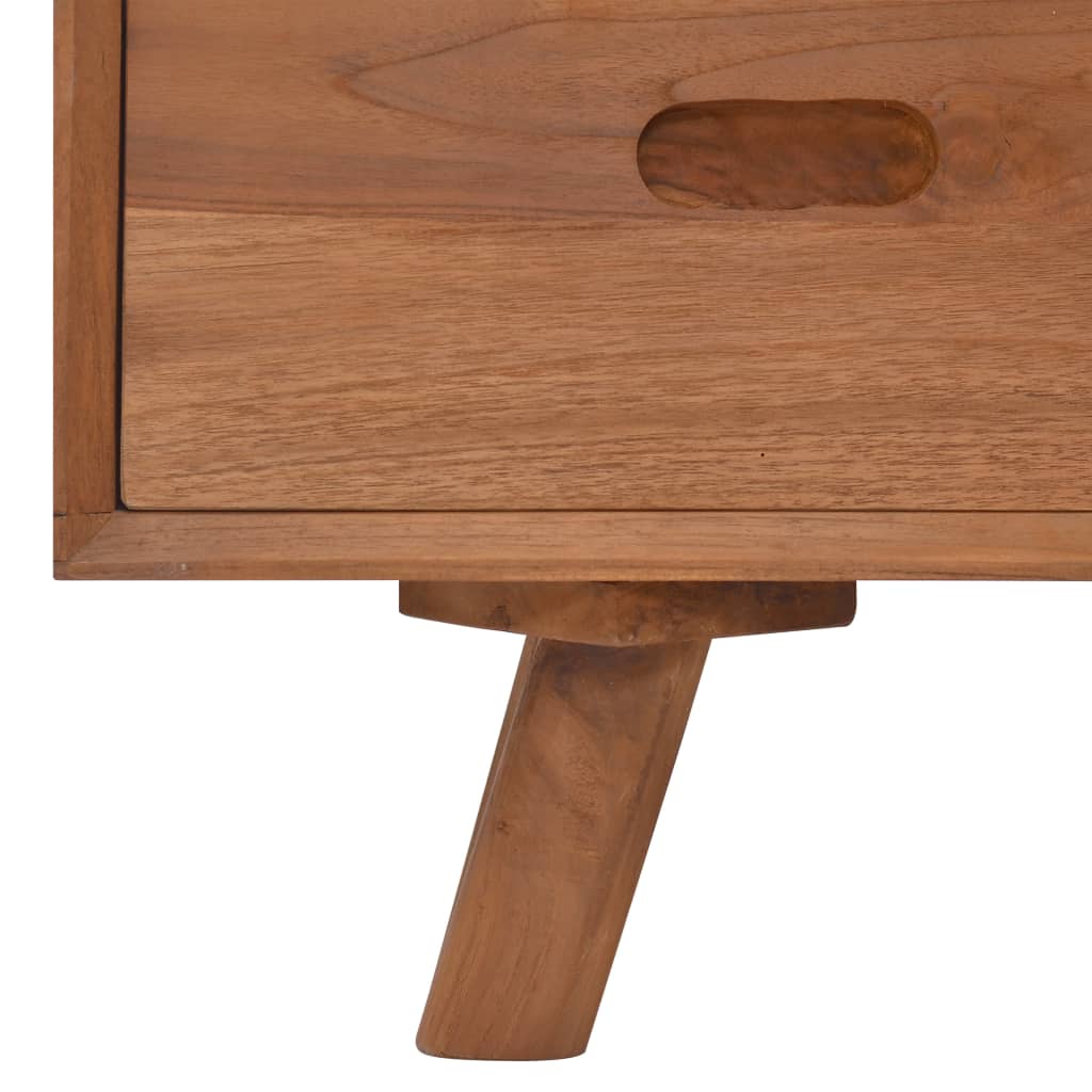 vidaXL TV Cabinet 110x30x45 cm Solid Teak Wood