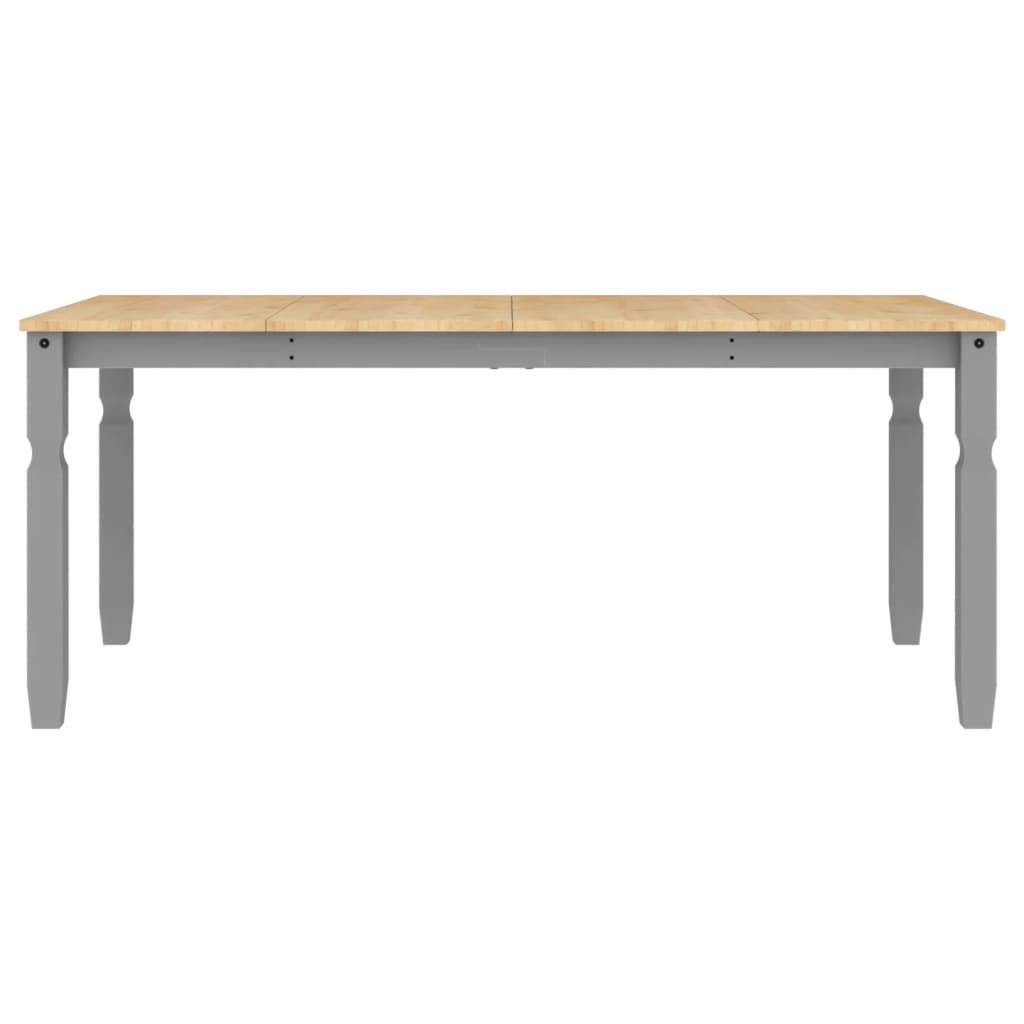 vidaXL Dining Table Corona Grey 180x90x75 cm Solid Wood Pine