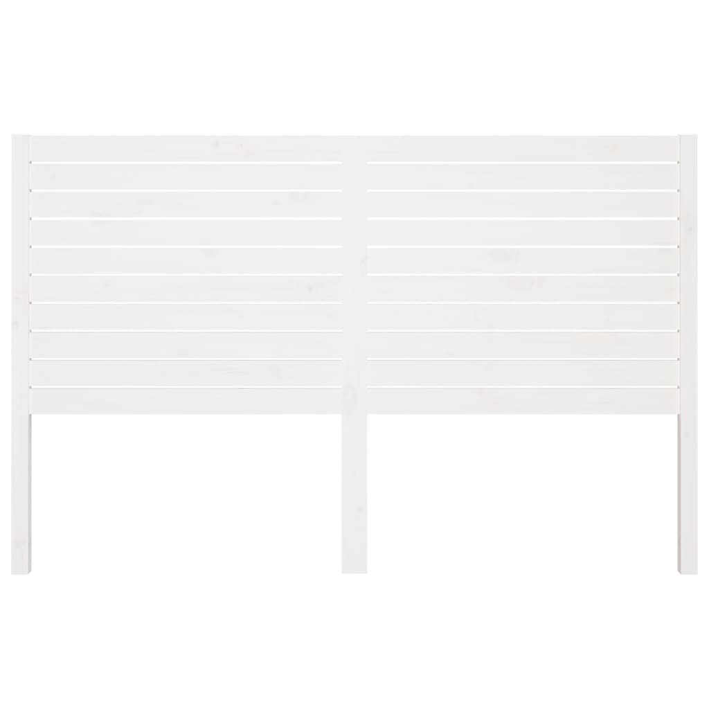 vidaXL Bed Headboard White 166x4x100 cm Solid Wood Pine