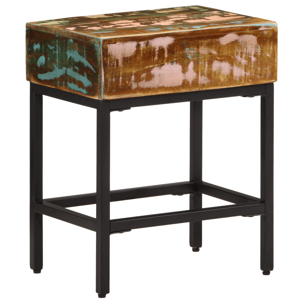 vidaXL Side Table 40x30x51 cm Solid Wood Reclaimed