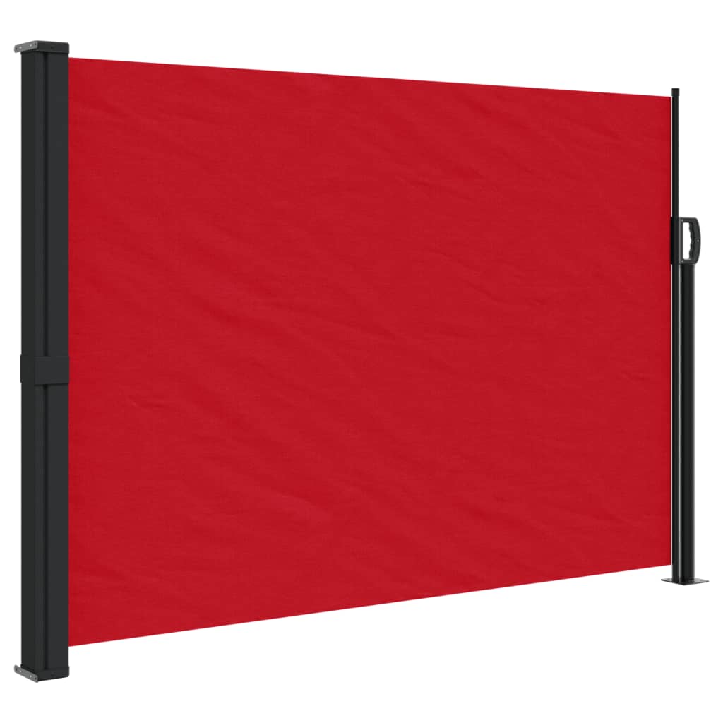 vidaXL Retractable Side Awning Red 140x600 cm