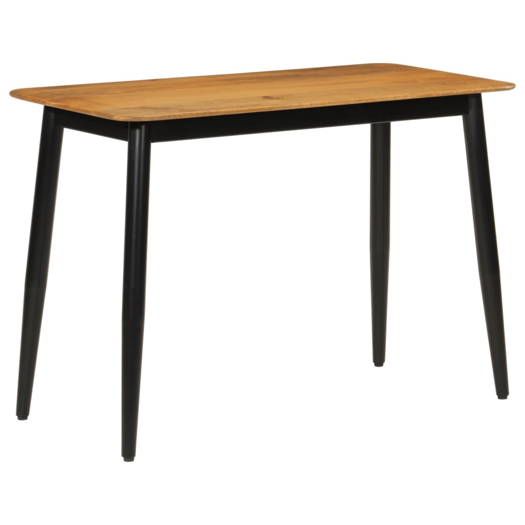 vidaXL Dining Table 112x52x76 cm Solid Wood Mango and Iron