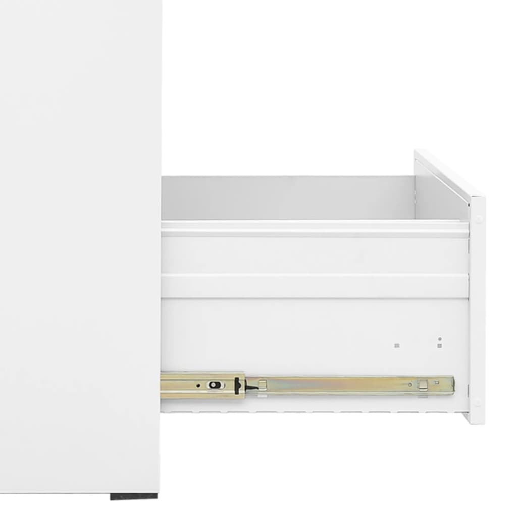 vidaXL Filing Cabinet White 46x62x72.5 cm Steel