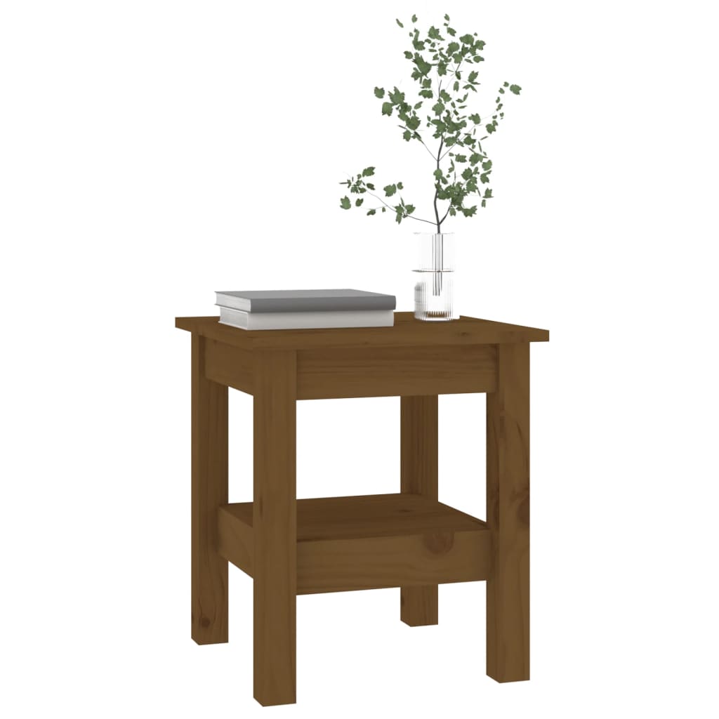 vidaXL Coffee Table Honey Brown 35x35x40 cm Solid Wood Pine