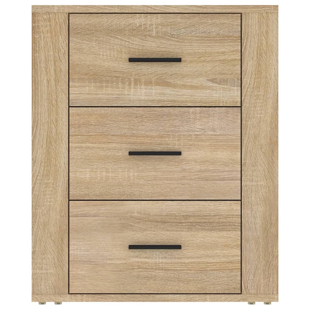 vidaXL Bedside Cabinet Sonoma Oak 50x36x60 cm Engineered Wood