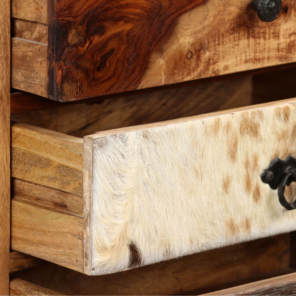 vidaXL Sideboard Solid Sheesham Wood 50x30x86 cm