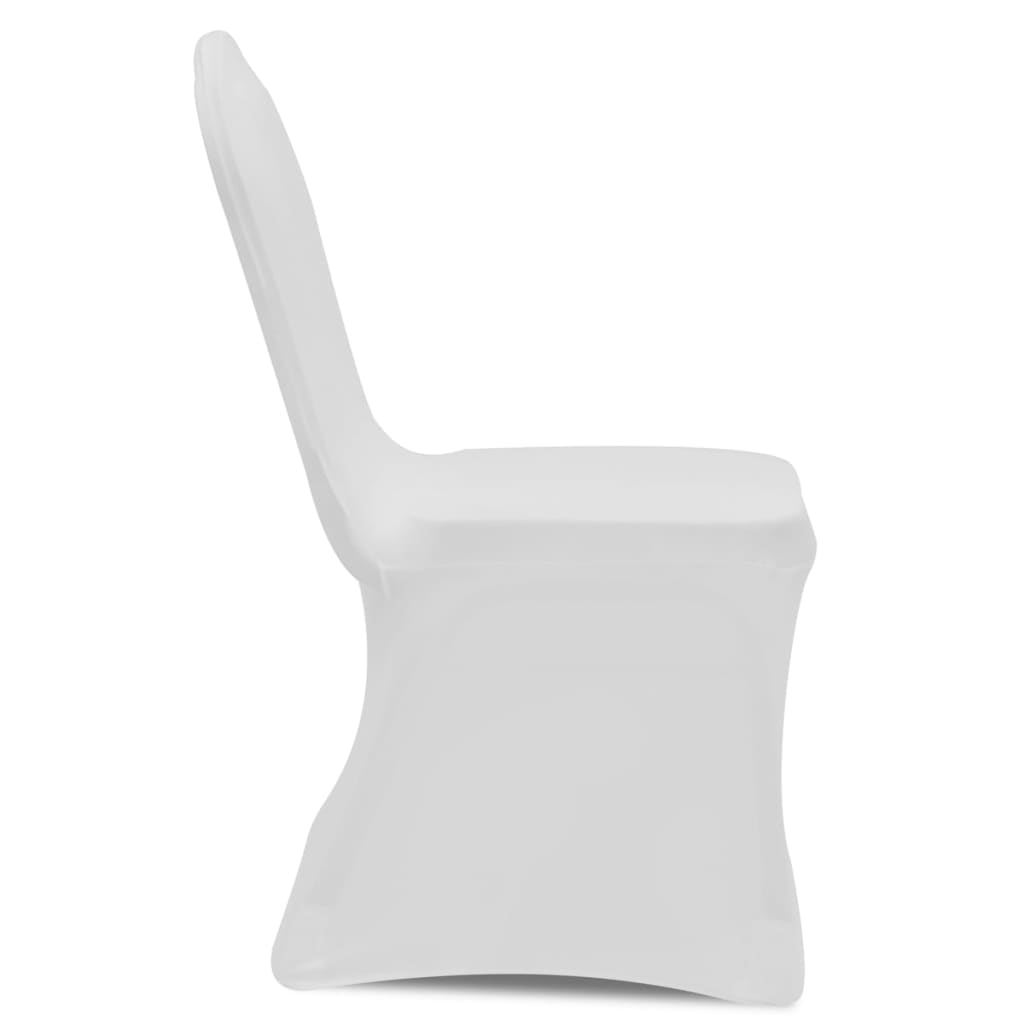 vidaXL Chair Cover Stretch White 18 pcs