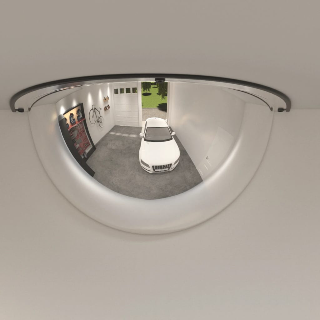 vidaXL Half Domed Traffic Mirrors 2 pcs Ø80 cm Acrylic