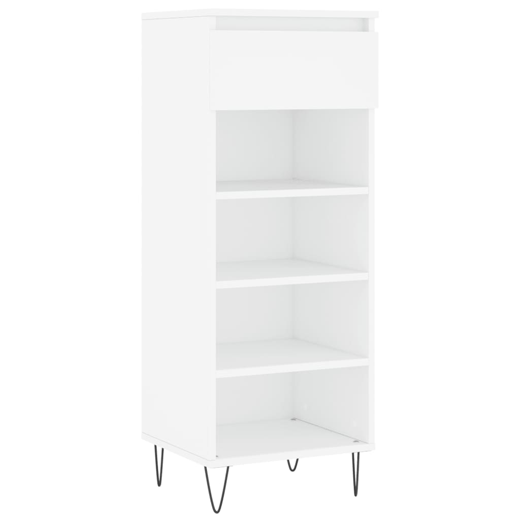 vidaXL Shoe Cabinet White 40x36x105 cm Engineered Wood