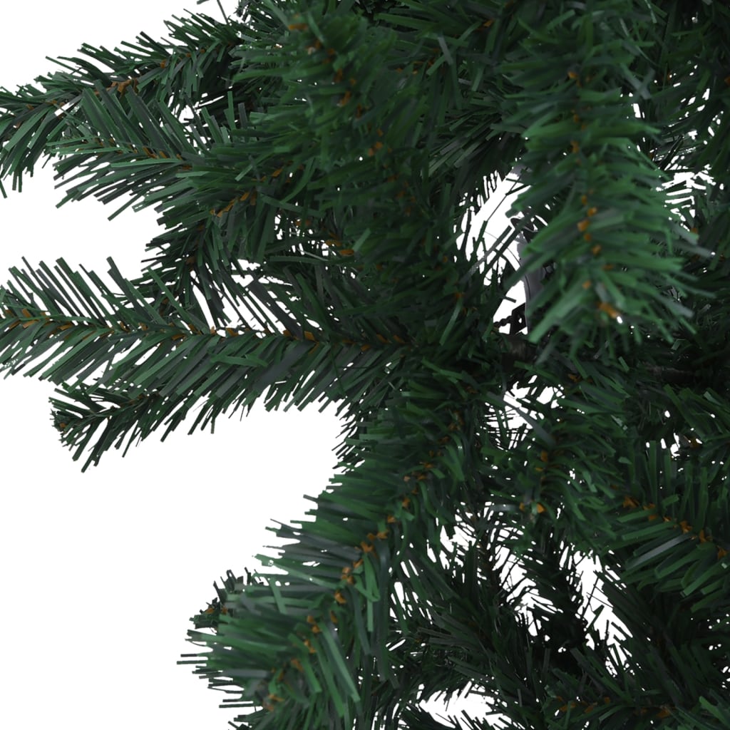 vidaXL Upside-down Artificial Pre-lit Christmas Tree Green 240 cm