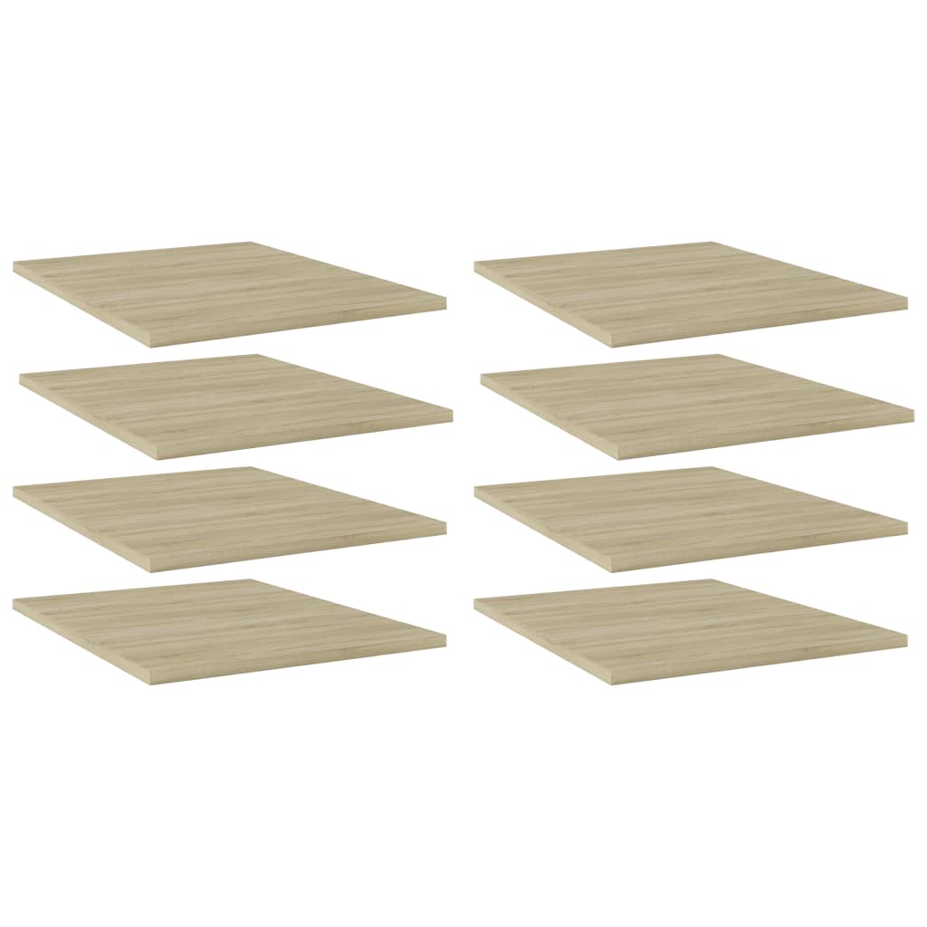 vidaXL Bookshelf Boards 8 pcs Sonoma Oak 40x50x1.5 cm Engineered Wood