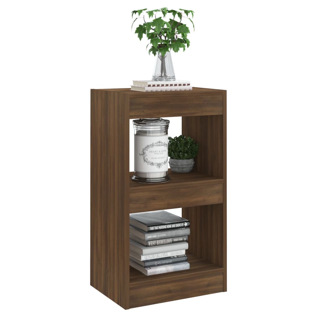 vidaXL Book Cabinet/Room Divider Brown Oak 40x30x72 cm
