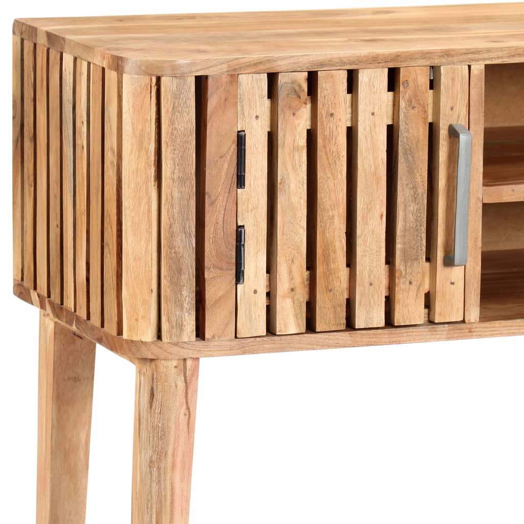 vidaXL Console Table 120x35x76 cm Solid Acacia Wood