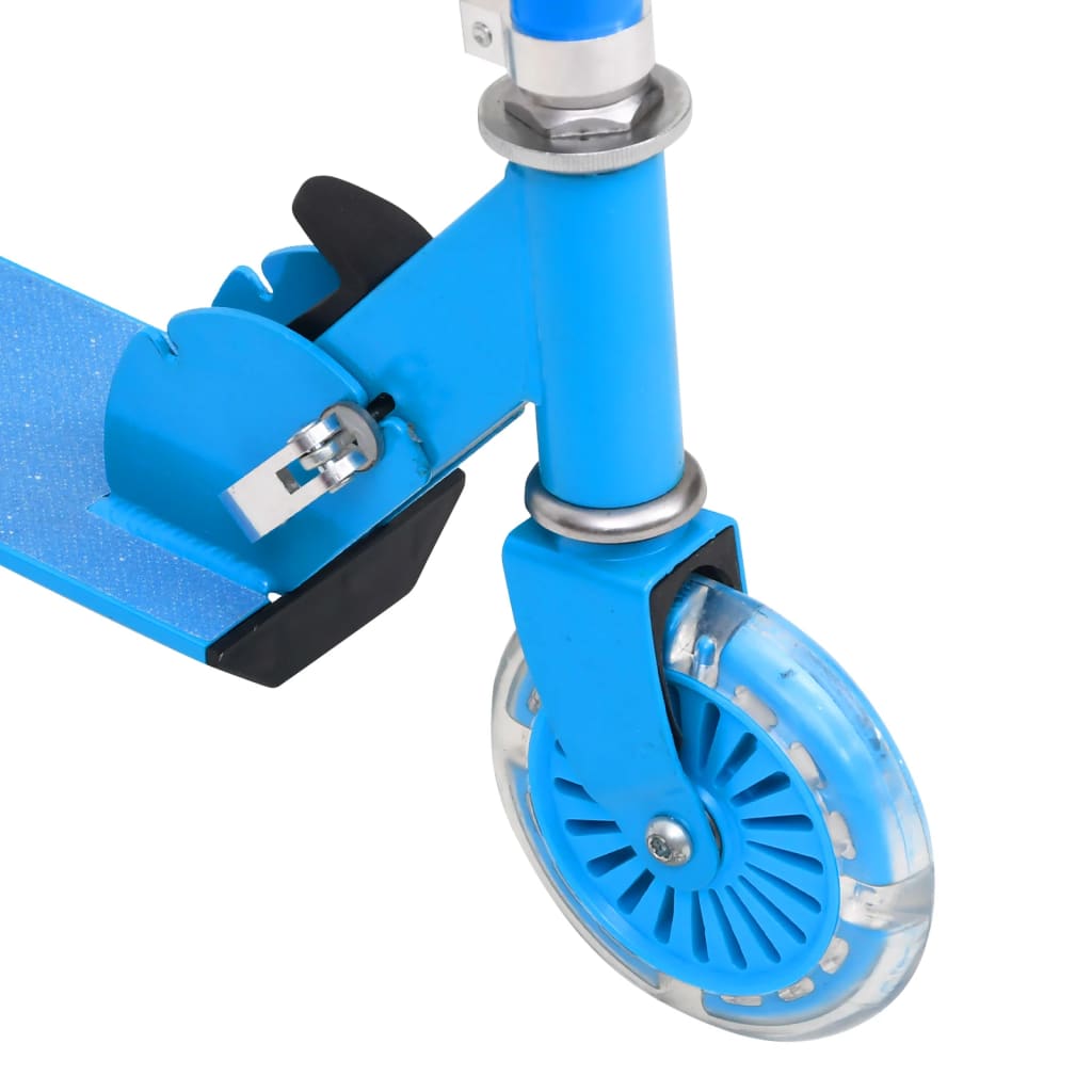 vidaXL 2-Wheel Children Scooter with Adjustable Aluminium Handlebar Blue