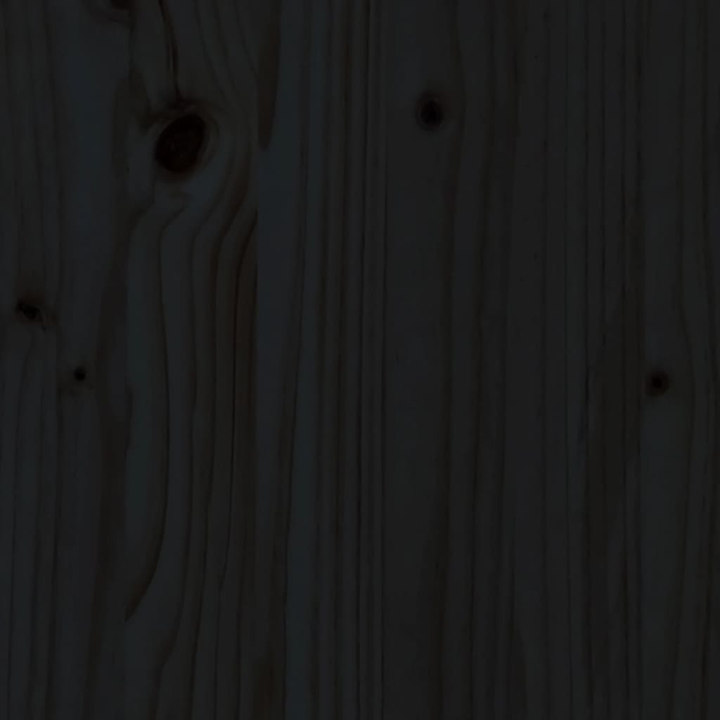 vidaXL Sun Lounger Black 199.5x60x74 cm Solid Wood Pine
