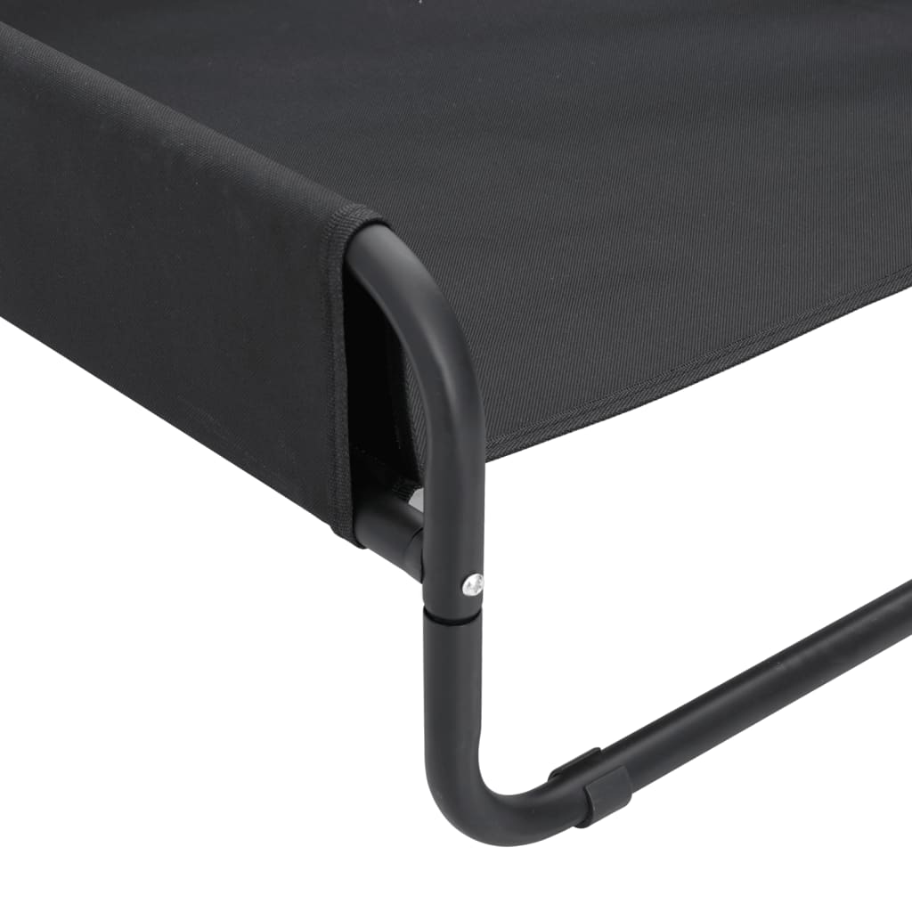 vidaXL Elevated Dog Bed Anthracite Oxford Fabric and Steel
