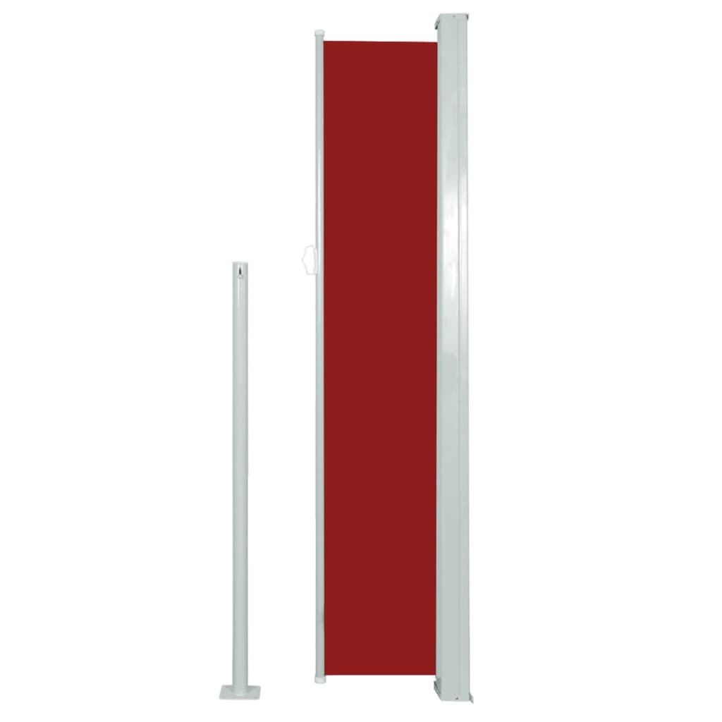 vidaXL Retractable Side Awning 160 x 500 cm Red