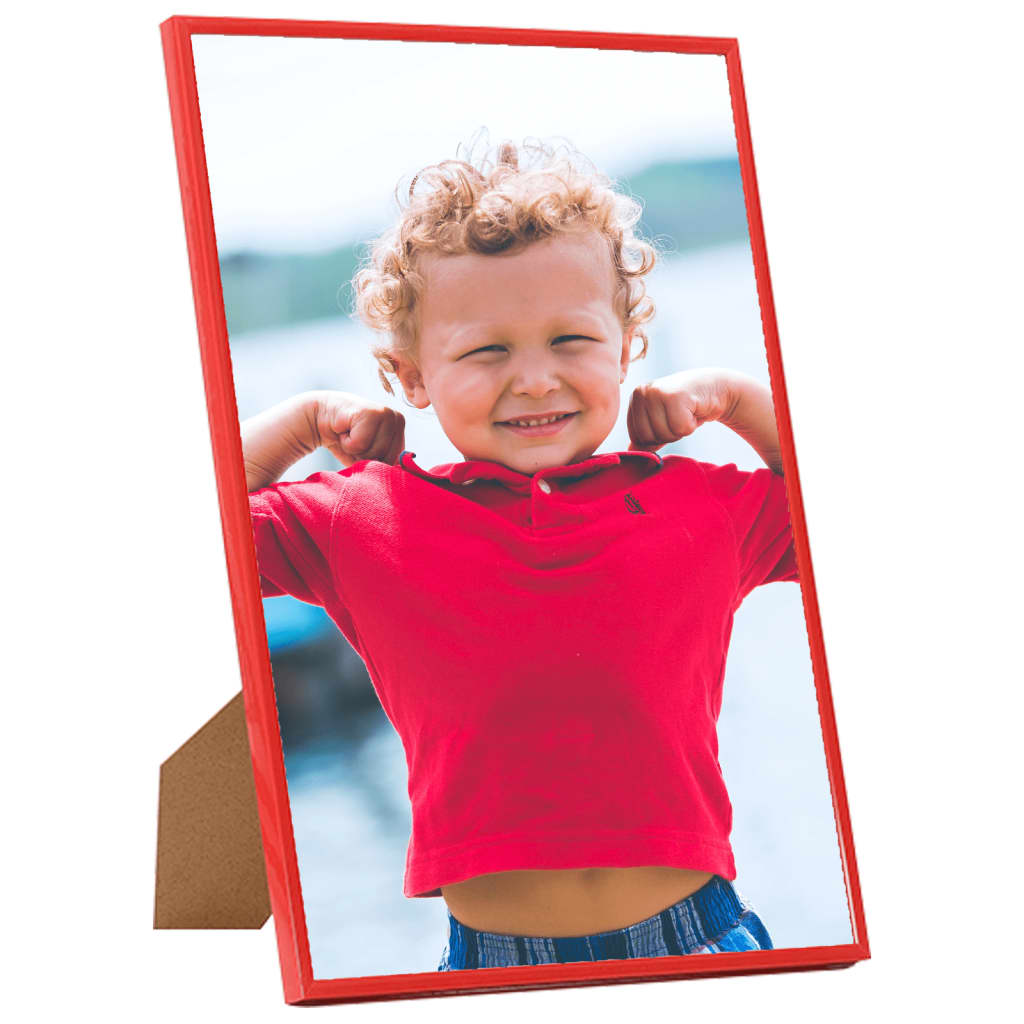 vidaXL Photo Frames Collage 5 pcs for Wall or Table Red 29.7x42 cm MDF