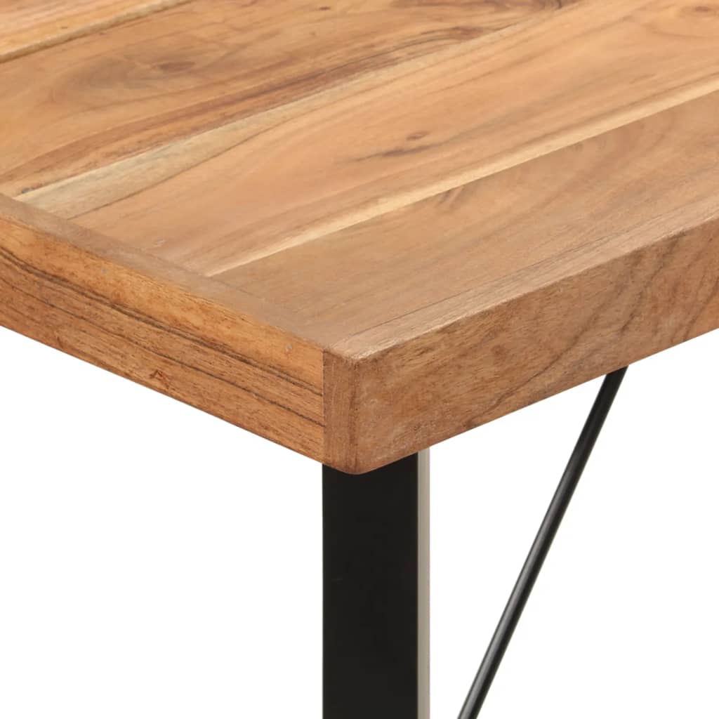 vidaXL Bar Table 180x70x107 cm Solid Wood Acacia and Iron