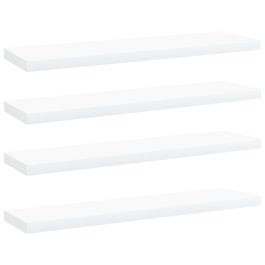 vidaXL Bookshelf Boards 4 pcs White 40x10x1.5 cm Engineered Wood