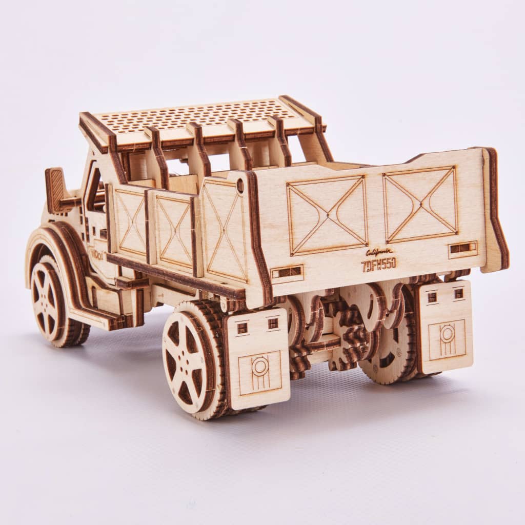 Wood Trick Wooden Scale Model Kit Truck