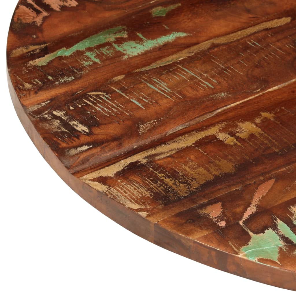 vidaXL Table Top Ø 70x3.8 cm Round Solid Wood Reclaimed