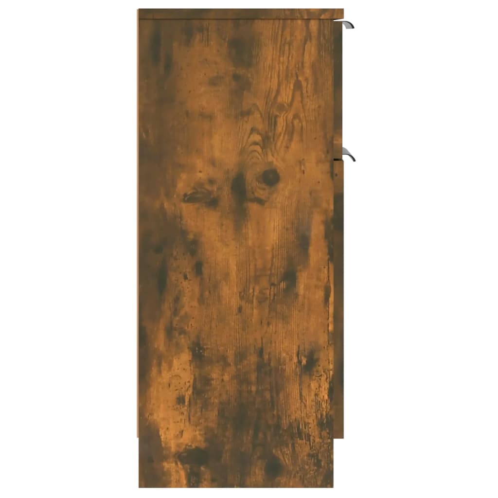 vidaXL Sideboard Smoked Oak 30x30x70 cm Engineered Wood