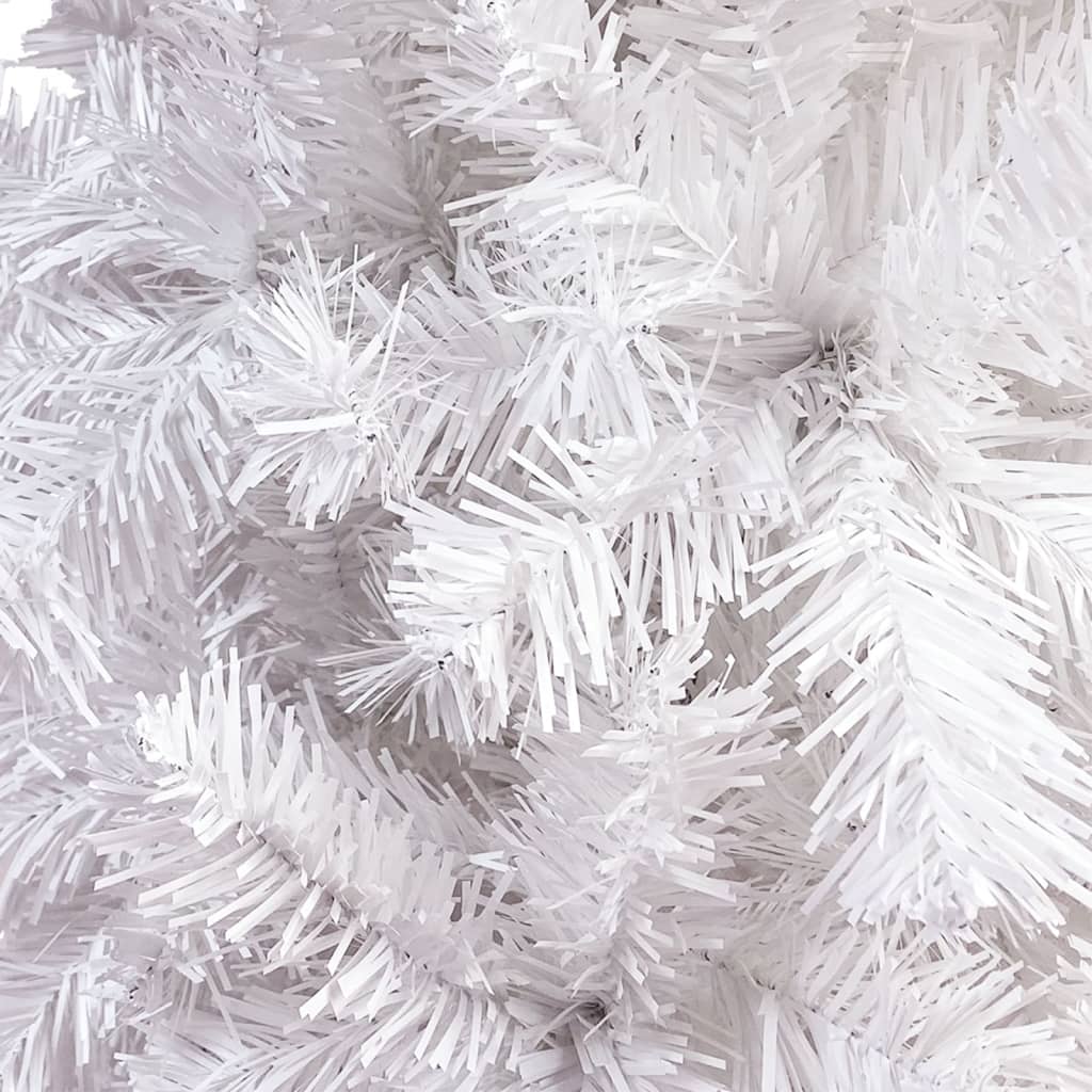 vidaXL Slim Pre-lit Christmas Tree White 240 cm