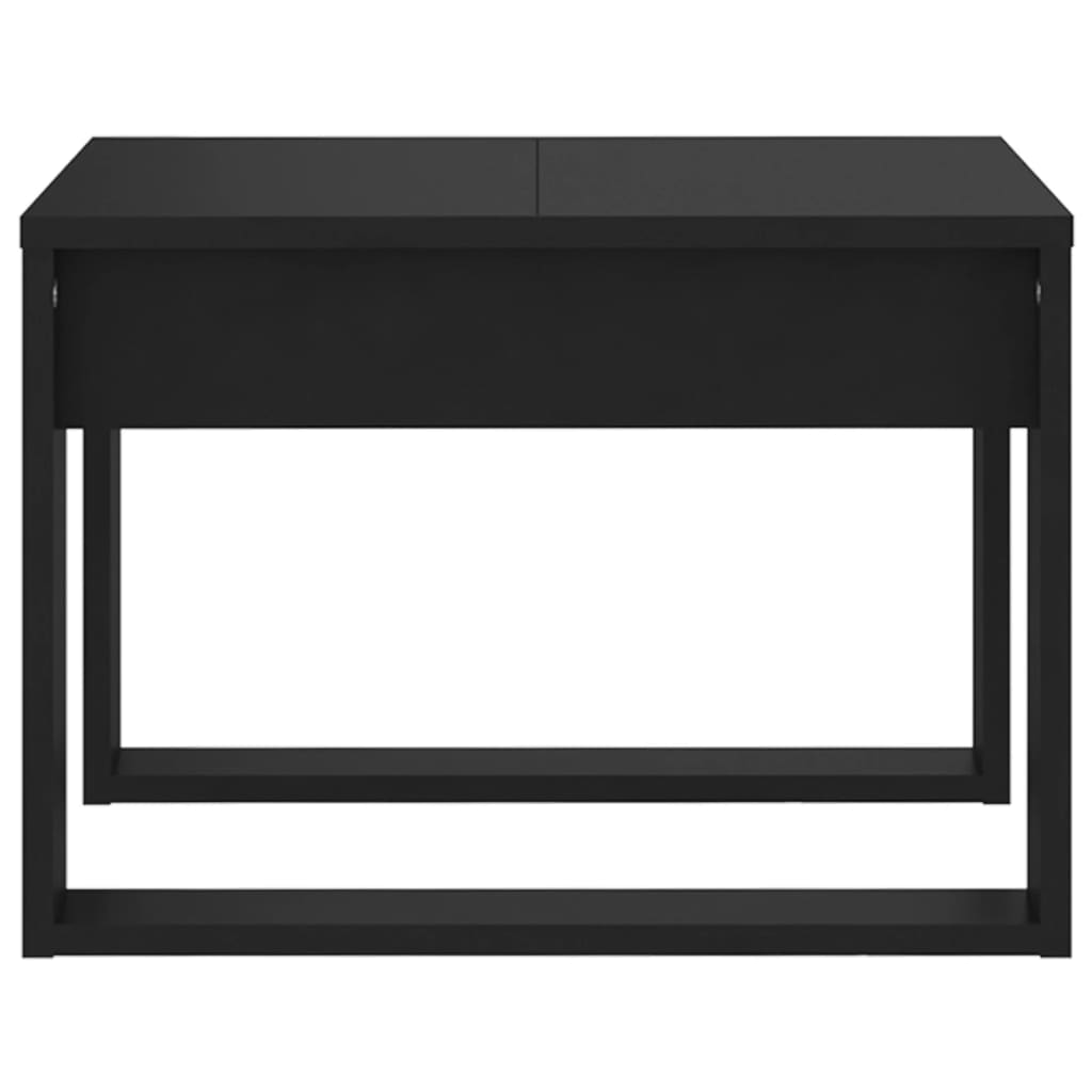vidaXL Side Table Black 50x50x35 cm Engineered Wood