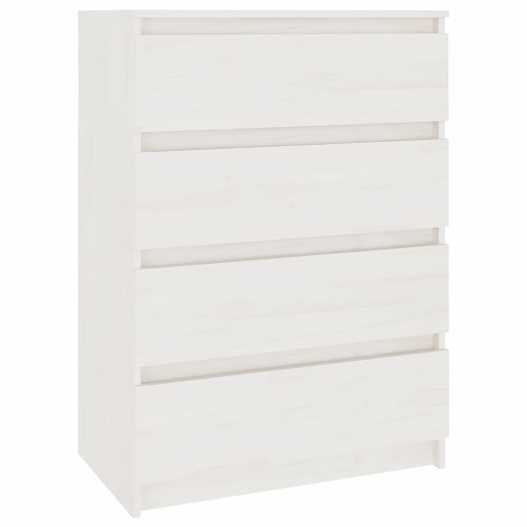 vidaXL Side Cabinet White 60x36x84 cm Solid Pinewood
