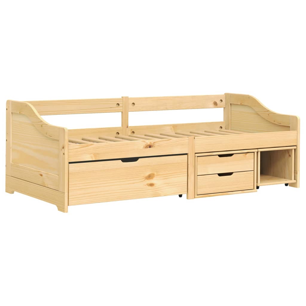vidaXL Day Bed with 3 Drawers IRUN 90x200 cm Solid Wood Pine