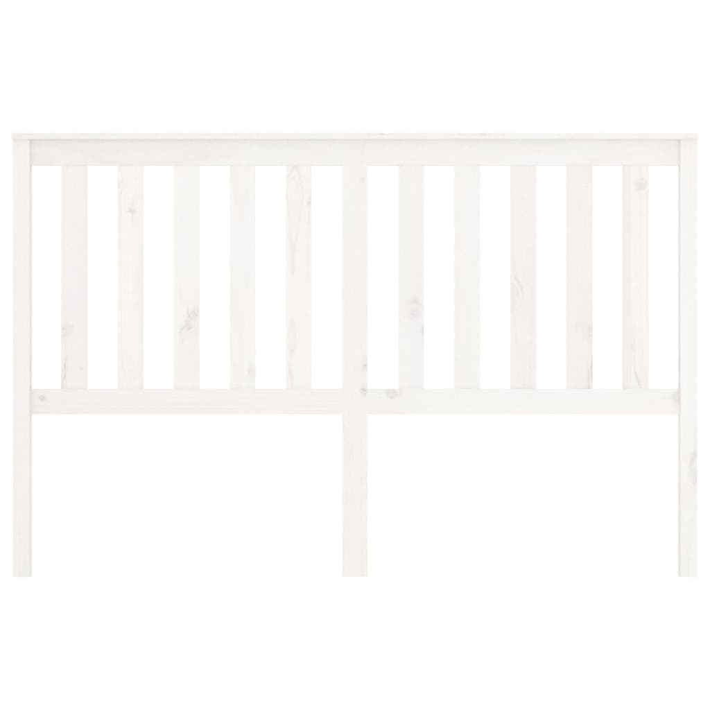 vidaXL Bed Headboard White 156x6x101 cm Solid Wood Pine